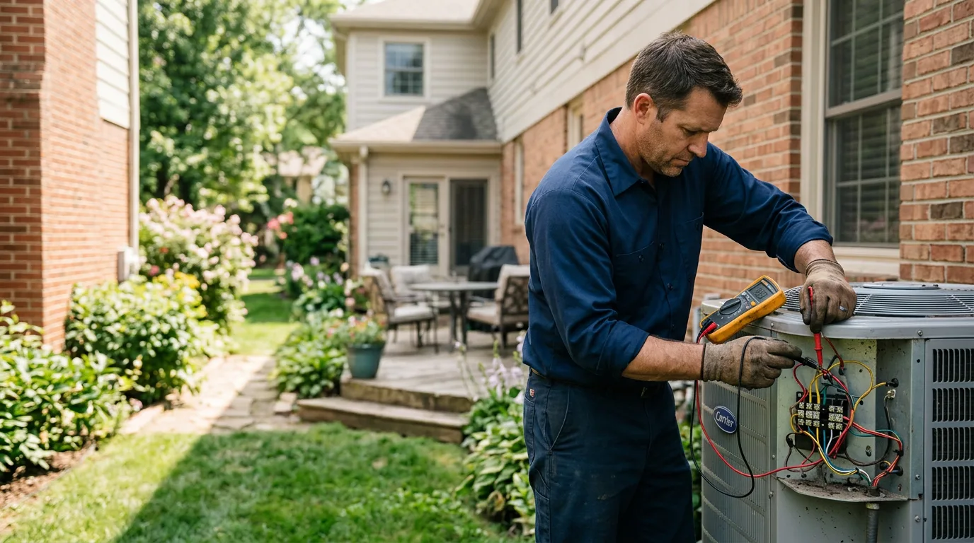 HVAC technician working near Oldwick, NJ